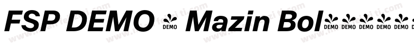 FSP DEMO - Mazin Bol字体转换